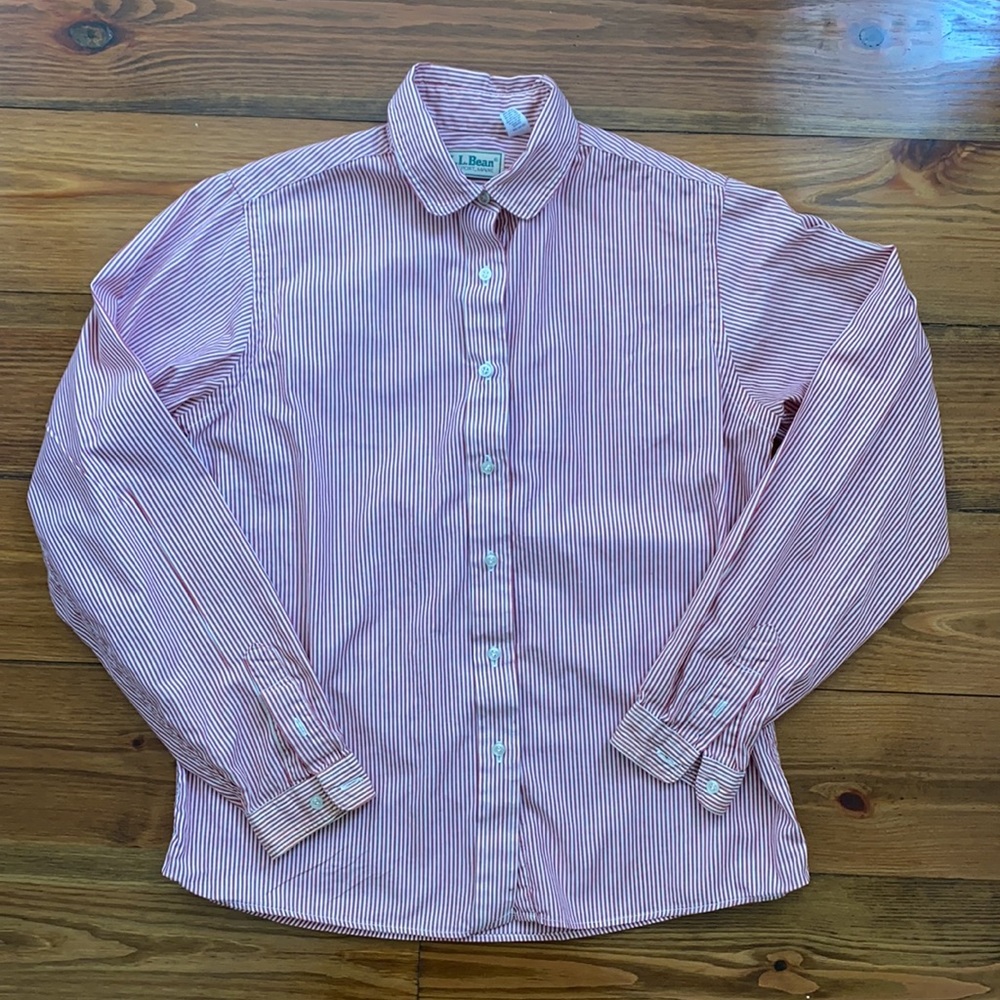 Vintage L.L.Bean Candy Cane Women’s Button Down